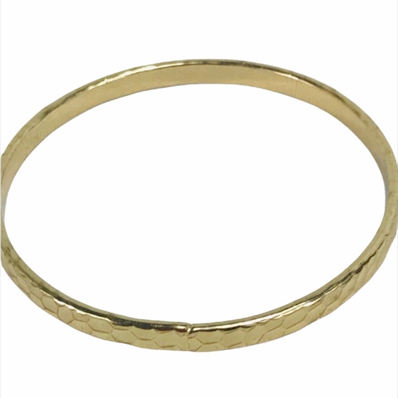 Pebbles Design Bangle Bracelet, Gold Tone - Picture 2 of 4